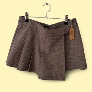 Mini Zara Plaid Skort Miniskirt